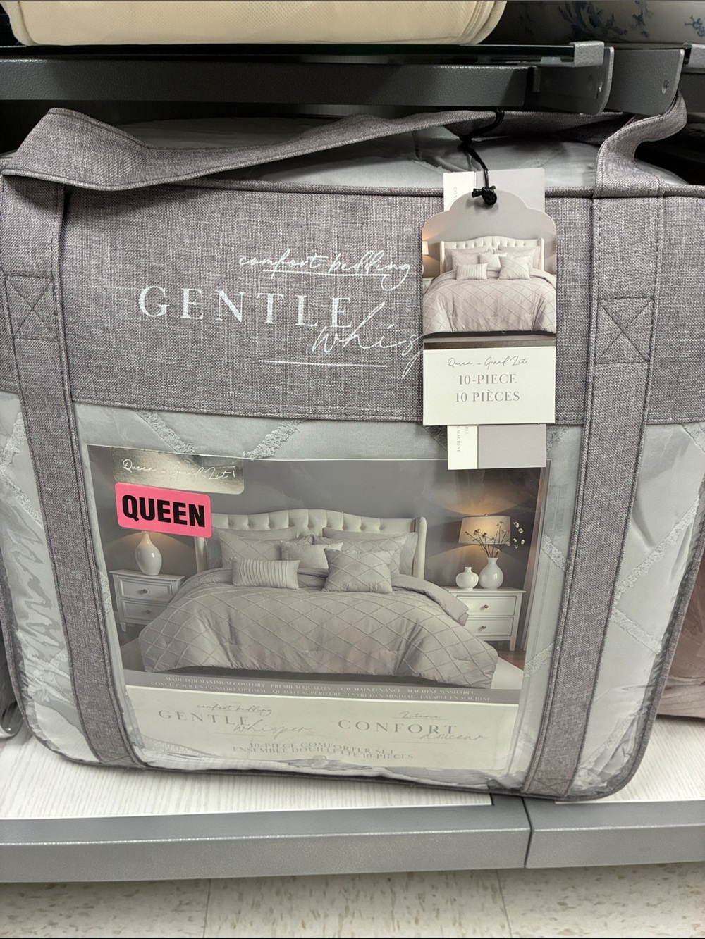 10-Piece Queen Comforter Set - Taupe